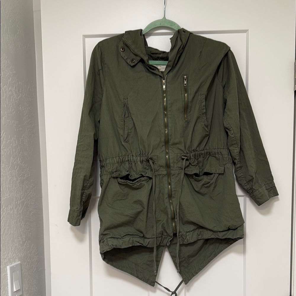 Olive Green Women's Parka Jacket